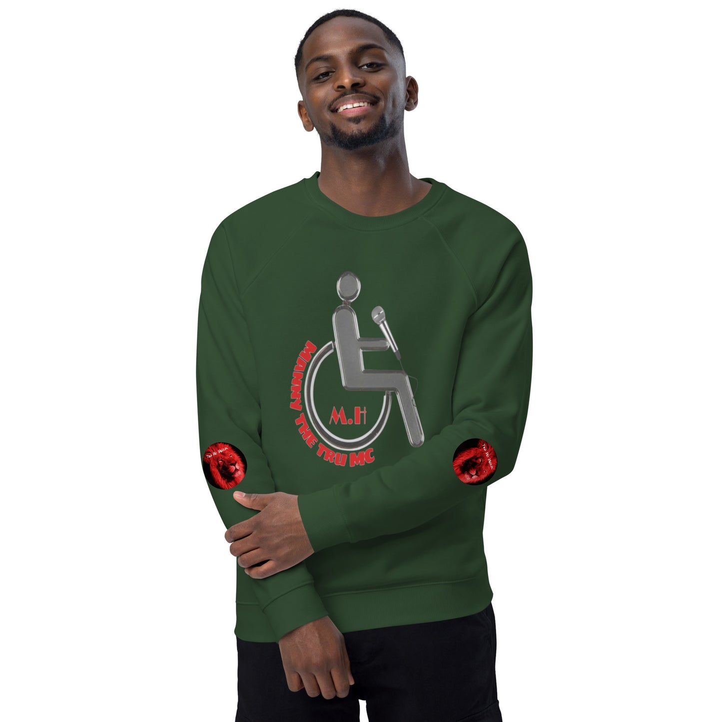 MANNY THE TRU MC Unisex organic raglan sweatshirt