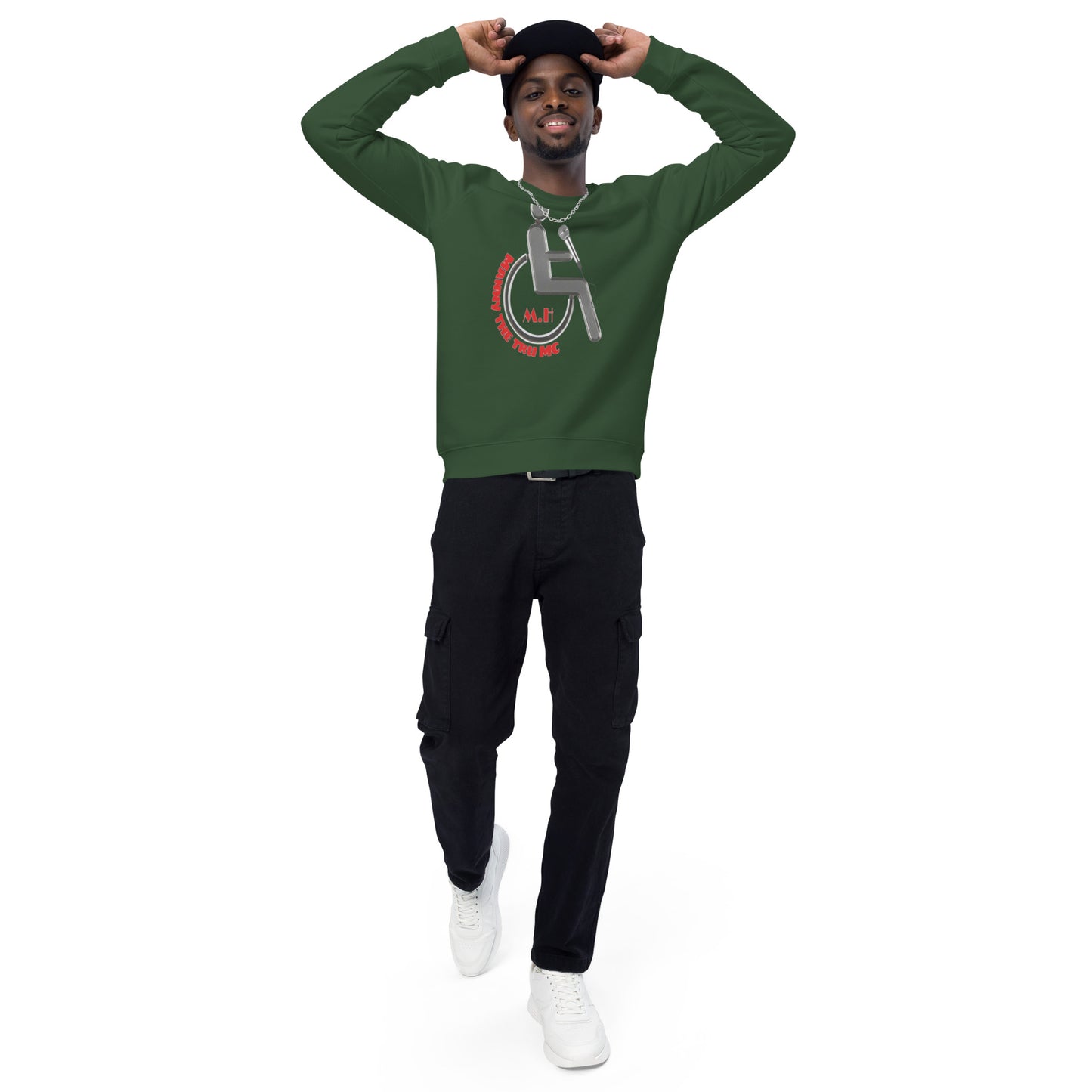 MANNY THE TRU MC Unisex organic raglan sweatshirt