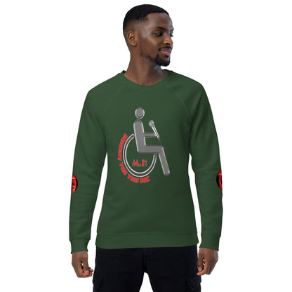 MANNY THE TRU MC Unisex organic raglan sweatshirt