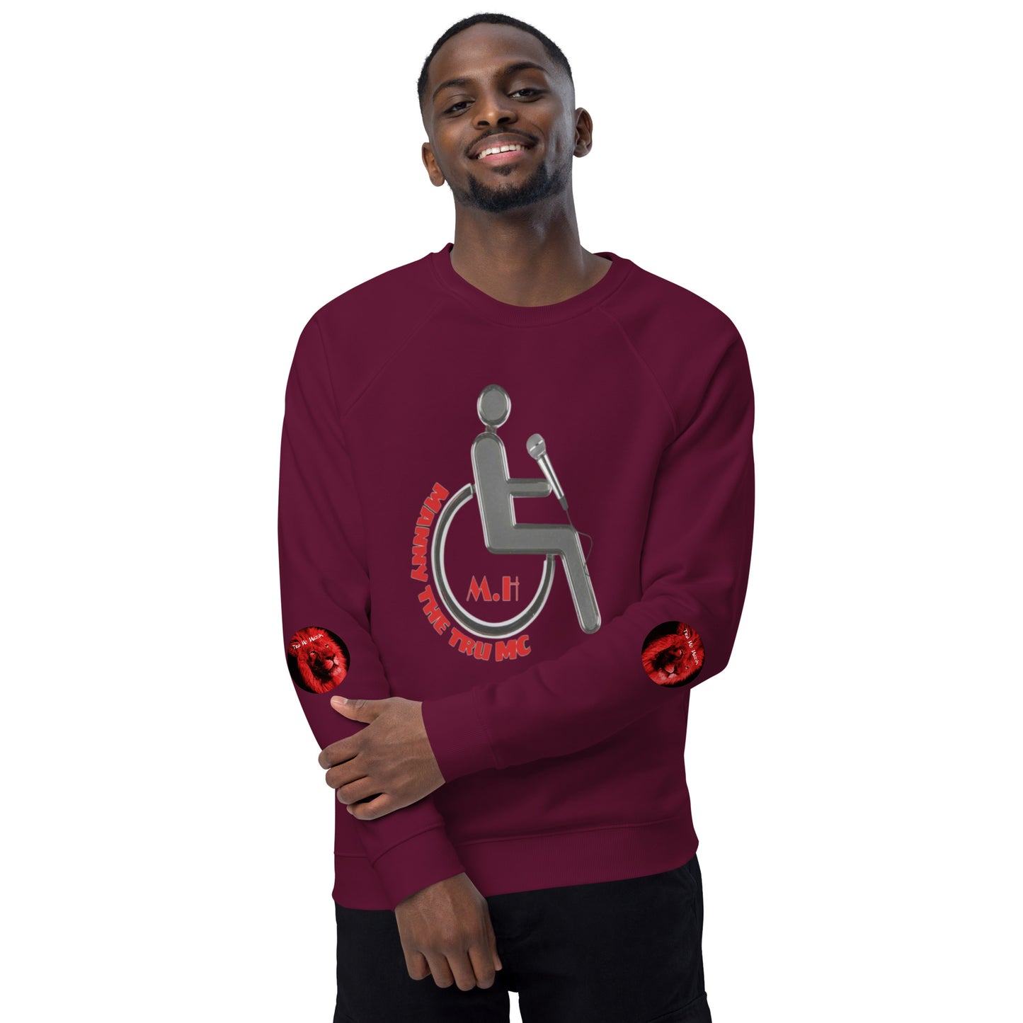 MANNY THE TRU MC Unisex organic raglan sweatshirt