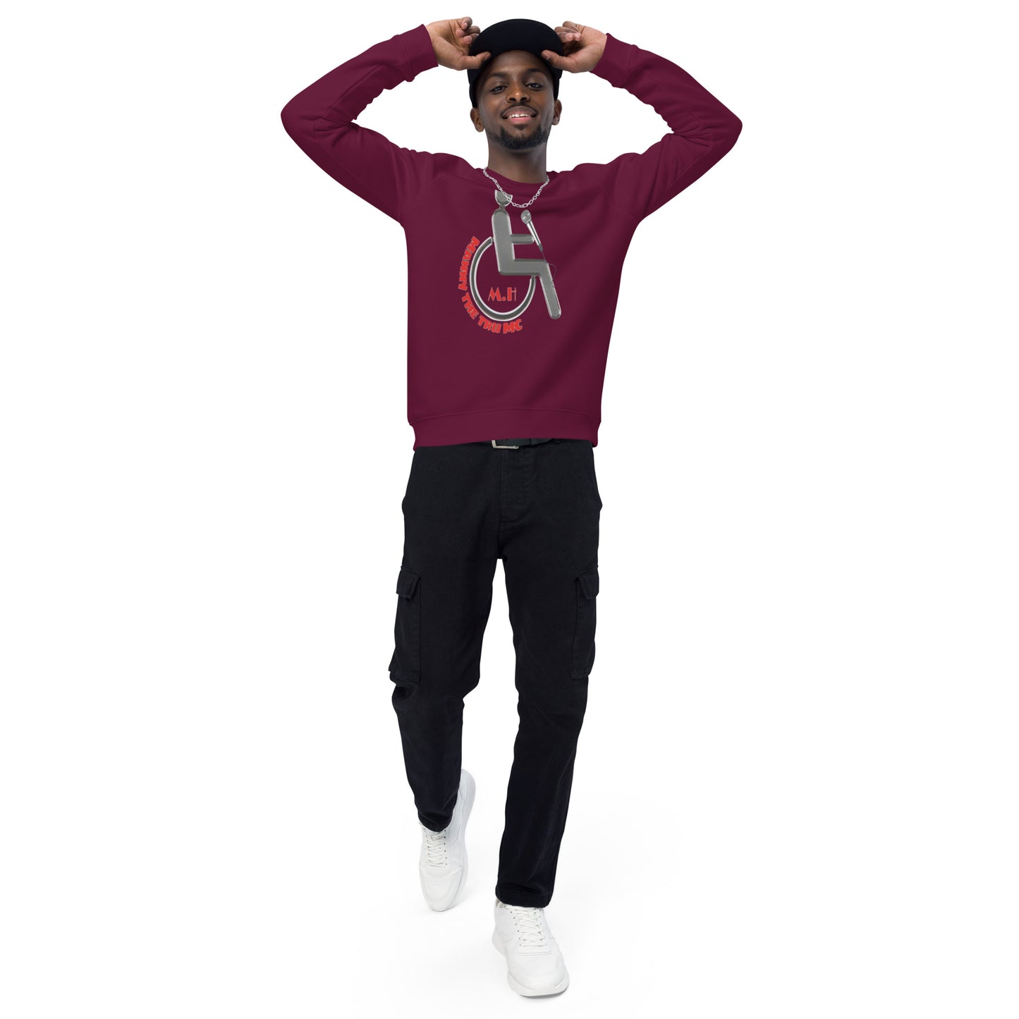 MANNY THE TRU MC Unisex organic raglan sweatshirt