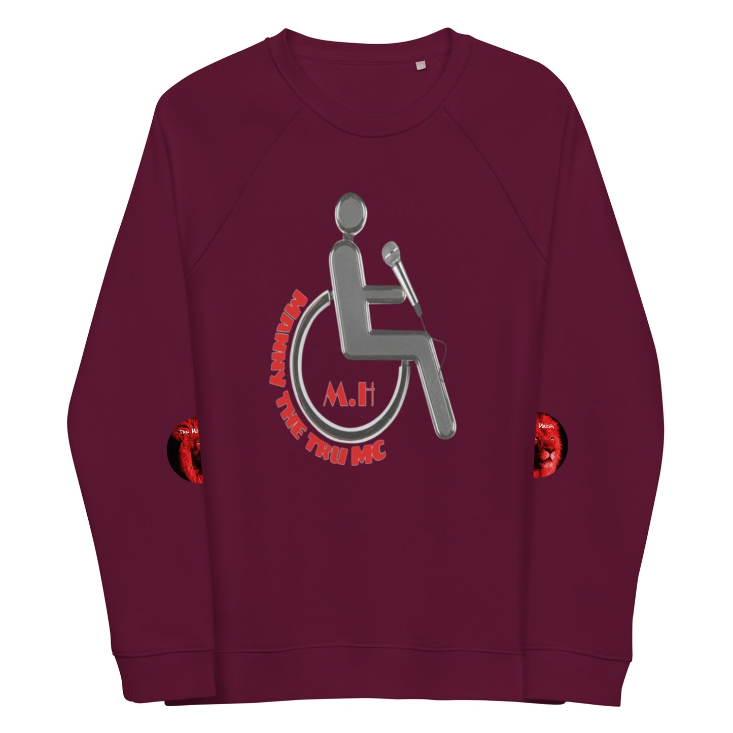 MANNY THE TRU MC Unisex organic raglan sweatshirt