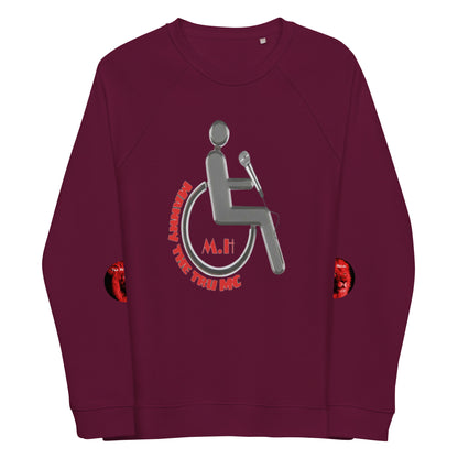 MANNY THE TRU MC Unisex organic raglan sweatshirt