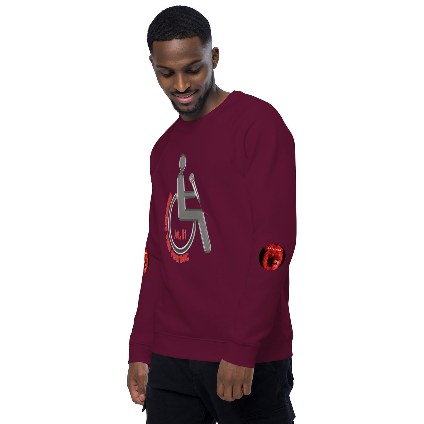 MANNY THE TRU MC Unisex organic raglan sweatshirt