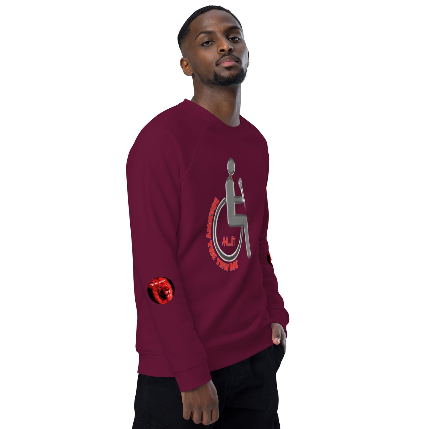 MANNY THE TRU MC Unisex organic raglan sweatshirt