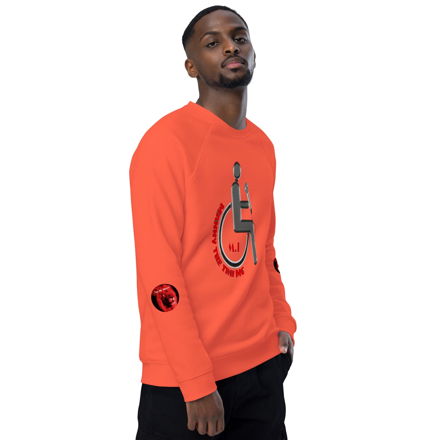 MANNY THE TRU MC Unisex organic raglan sweatshirt