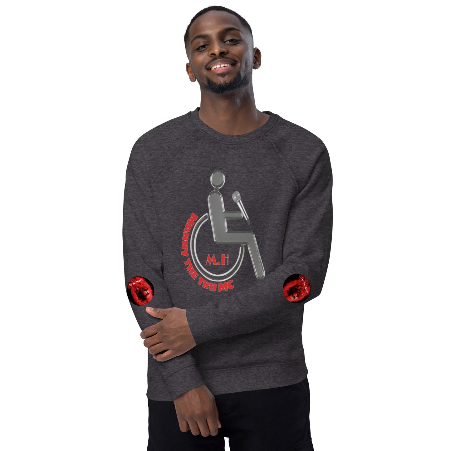MANNY THE TRU MC Unisex organic raglan sweatshirt