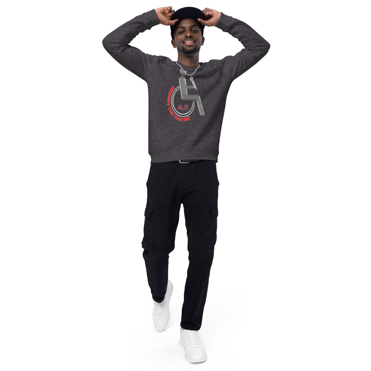 MANNY THE TRU MC Unisex organic raglan sweatshirt