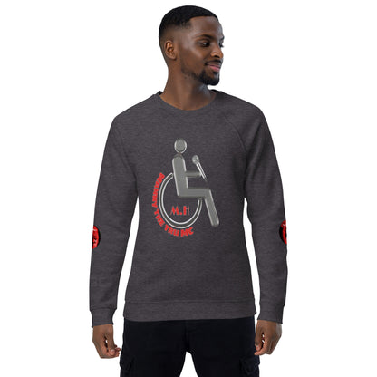 MANNY THE TRU MC Unisex organic raglan sweatshirt