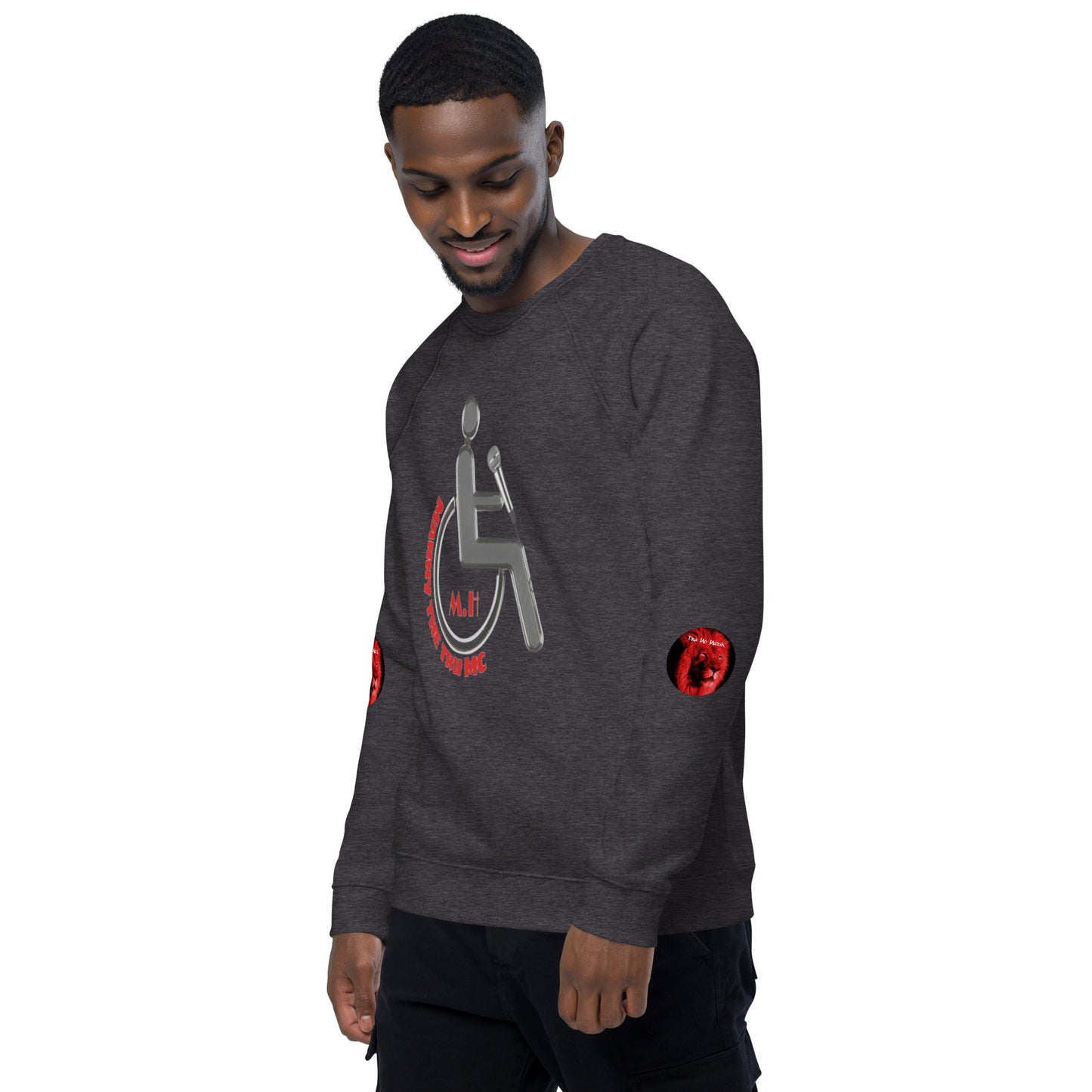 MANNY THE TRU MC Unisex organic raglan sweatshirt
