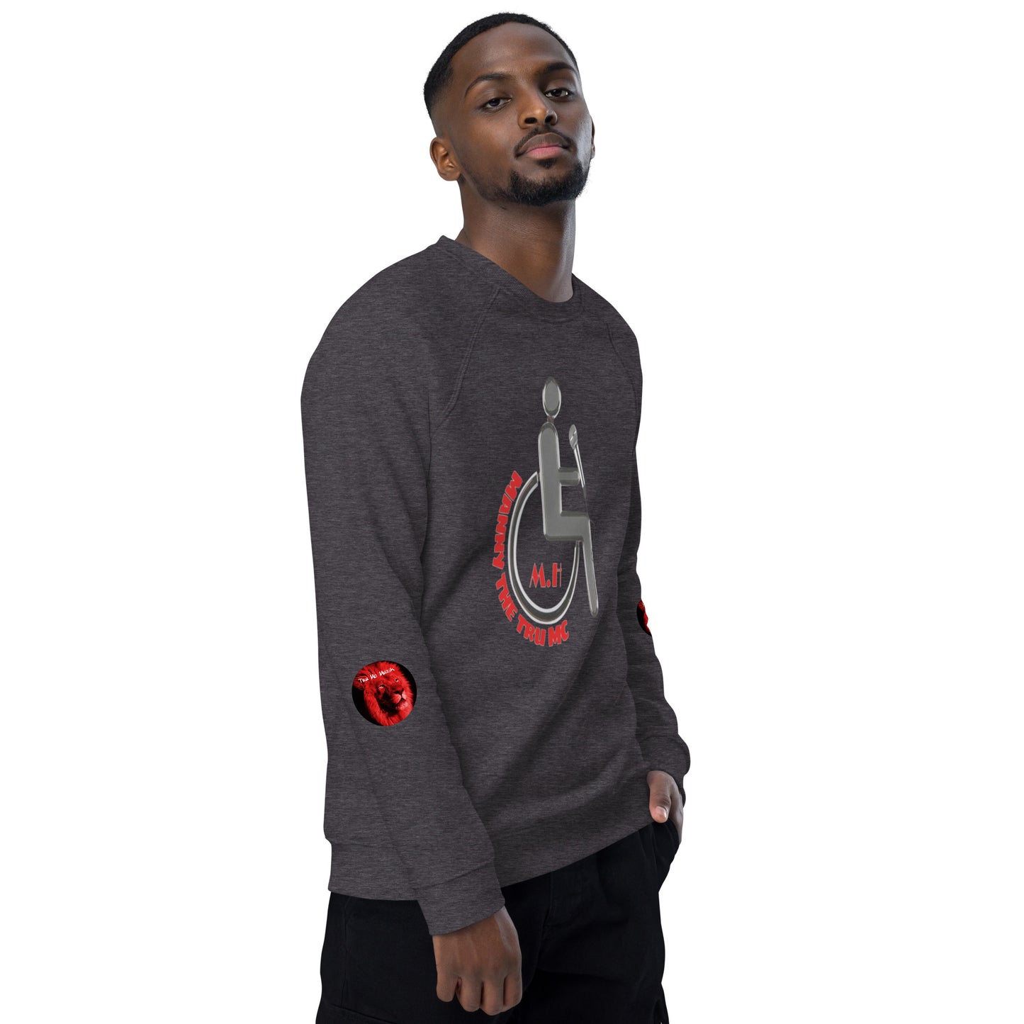 MANNY THE TRU MC Unisex organic raglan sweatshirt