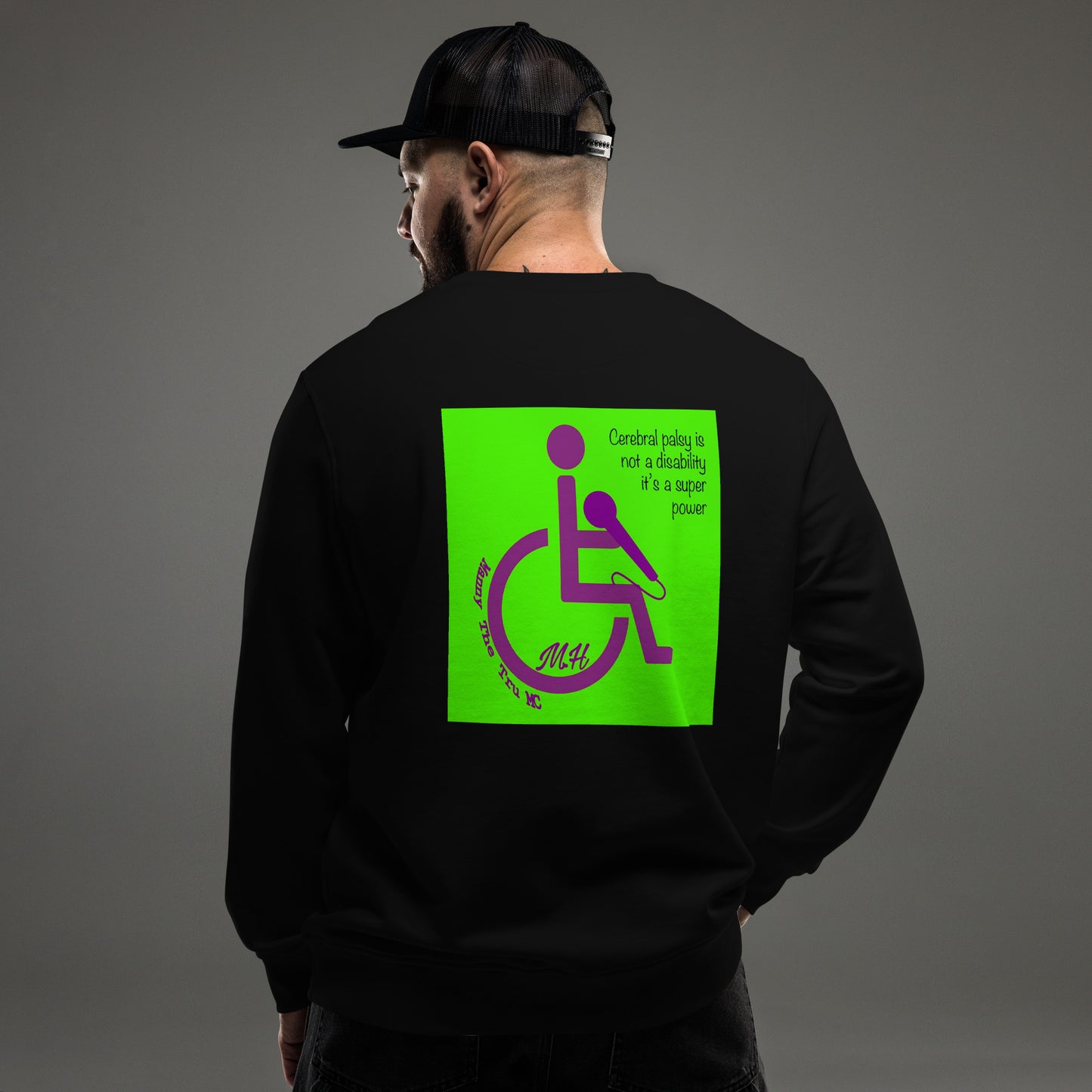 cerebral palsy awareness  Unisex organic sweatshirt