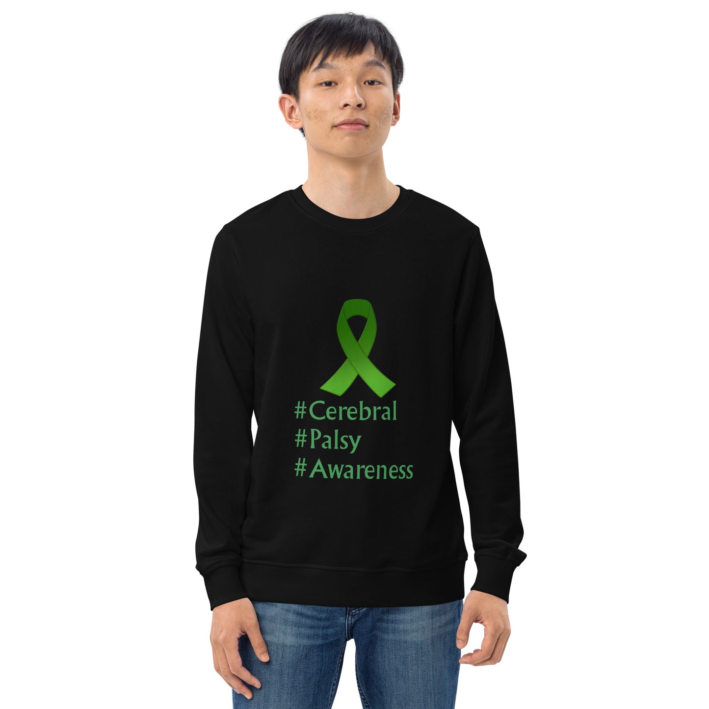 cerebral palsy awareness  Unisex organic sweatshirt