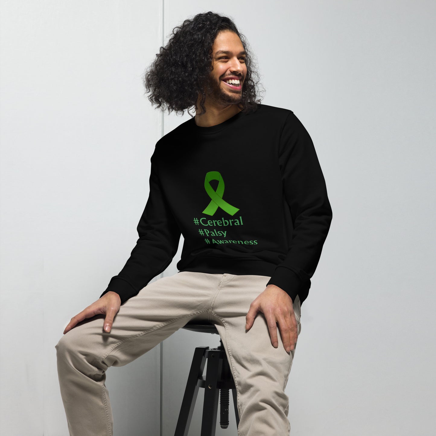 cerebral palsy awareness  Unisex organic sweatshirt