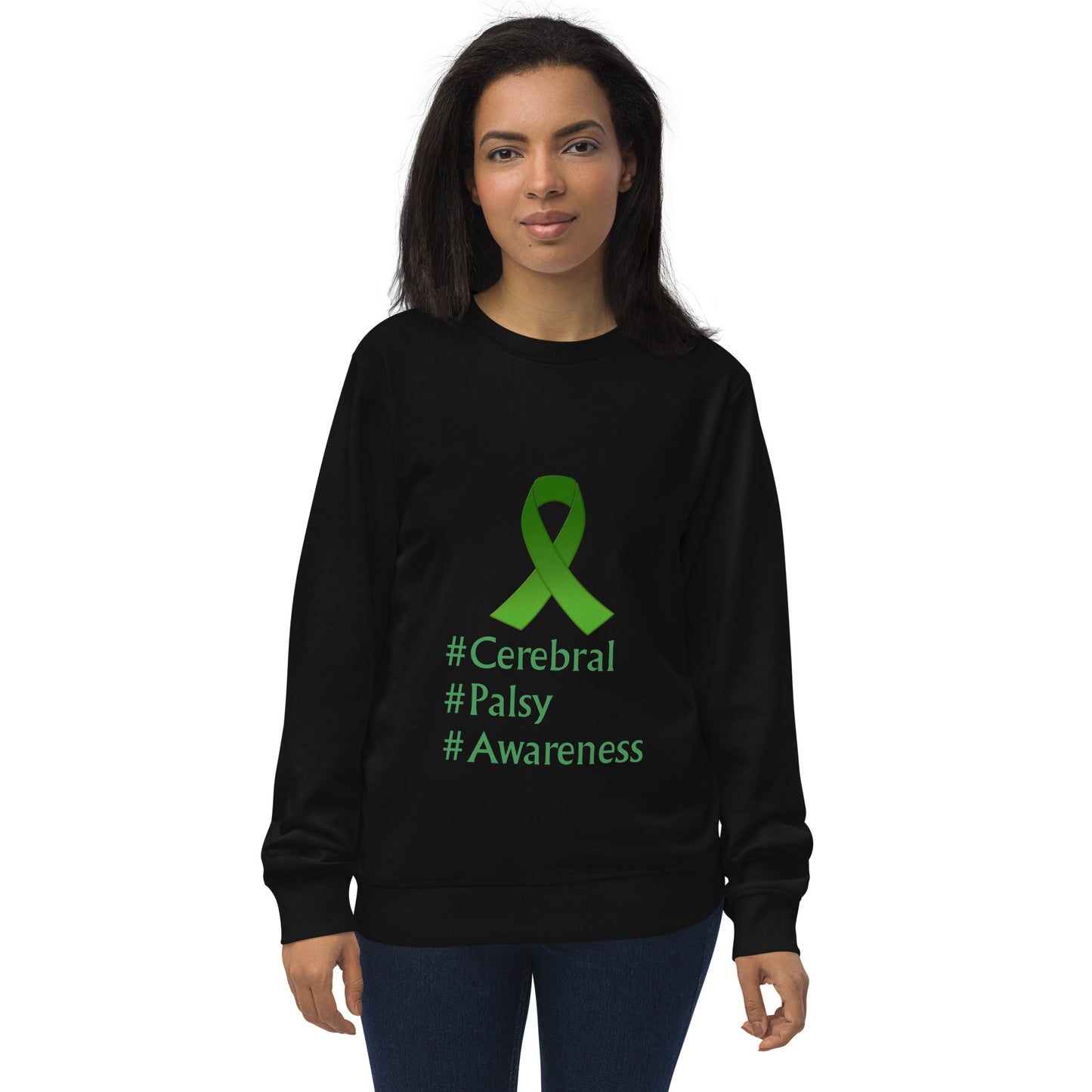 cerebral palsy awareness  Unisex organic sweatshirt