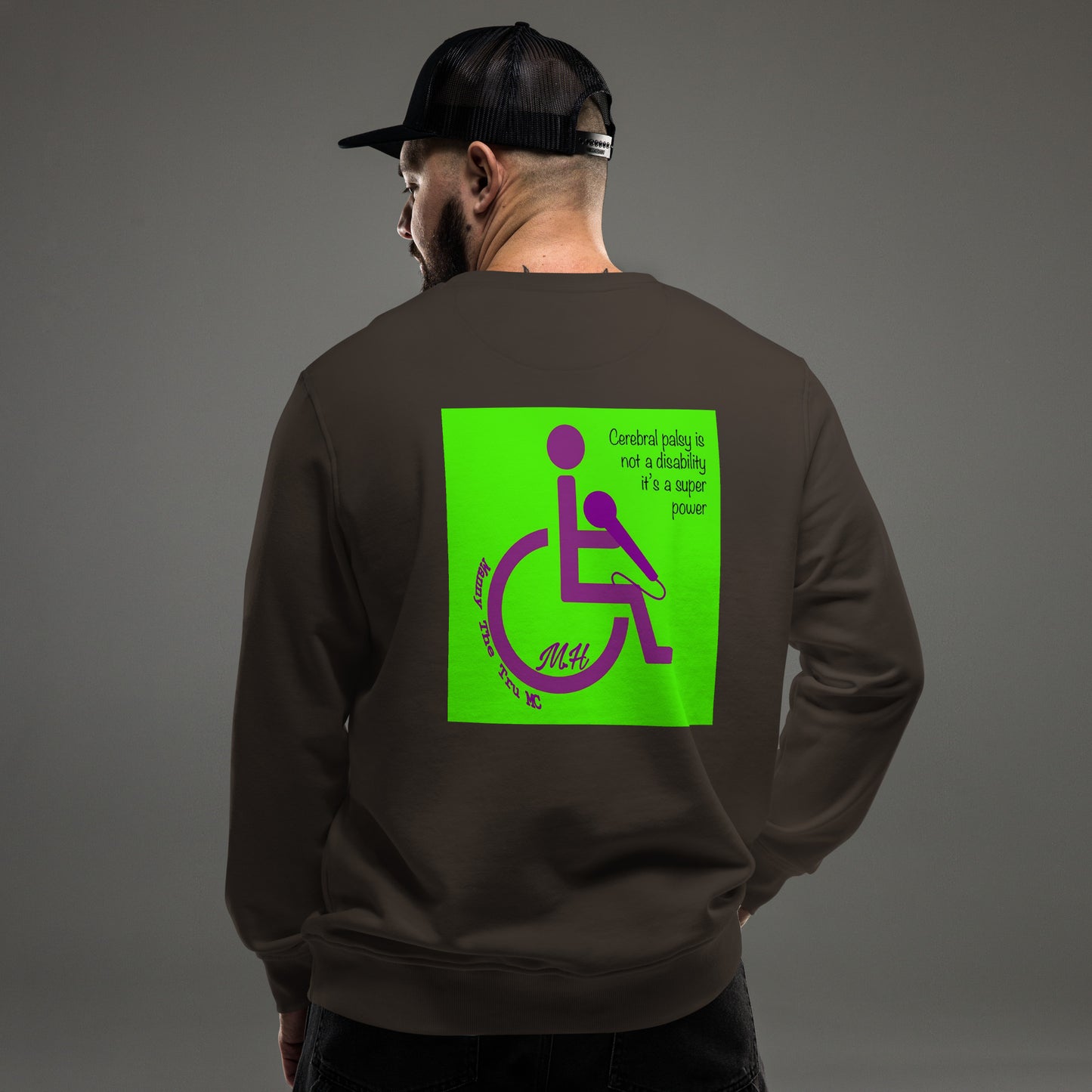 cerebral palsy awareness  Unisex organic sweatshirt