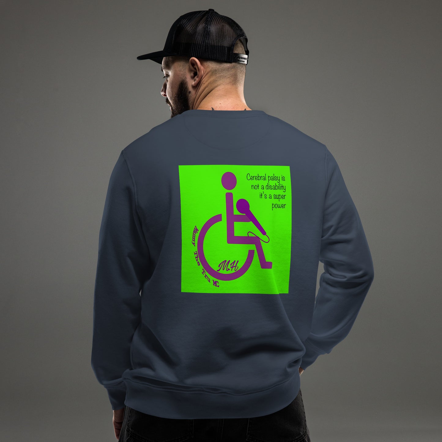 cerebral palsy awareness  Unisex organic sweatshirt