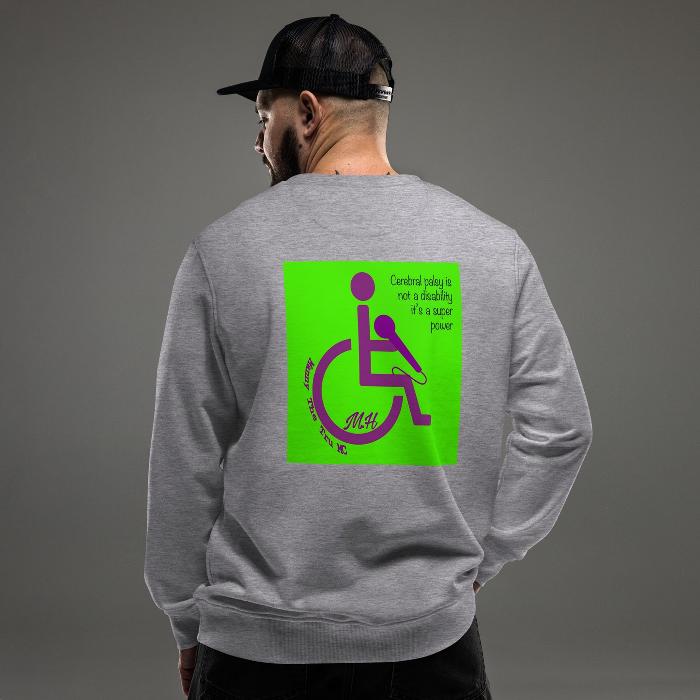 cerebral palsy awareness  Unisex organic sweatshirt