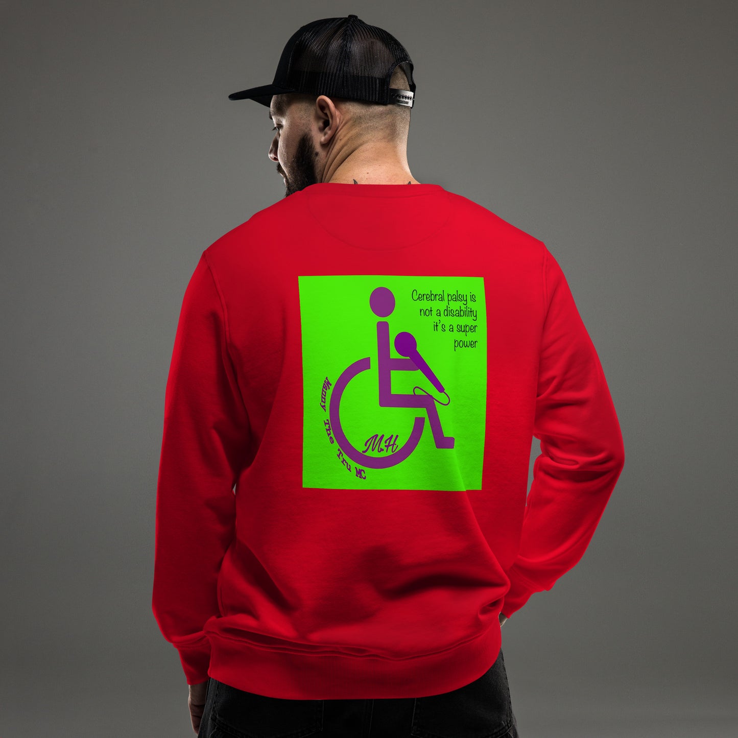 cerebral palsy awareness  Unisex organic sweatshirt