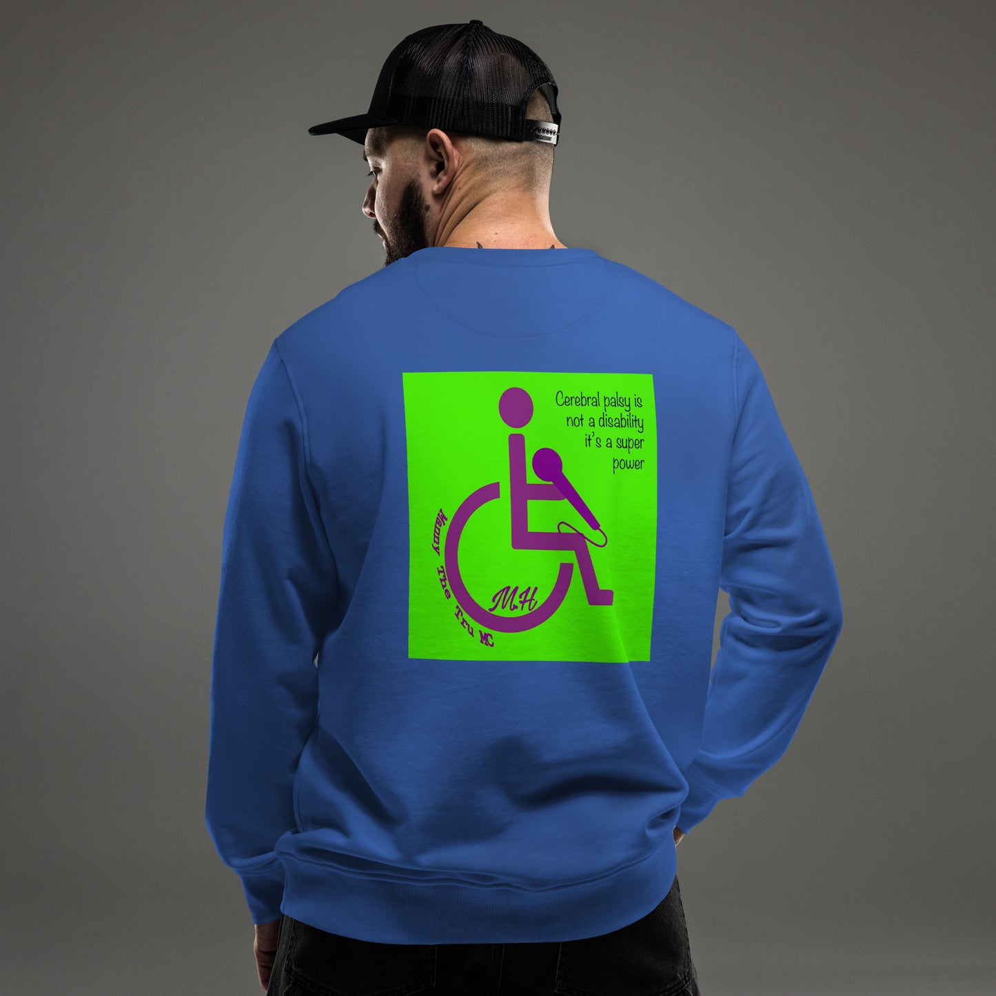 cerebral palsy awareness  Unisex organic sweatshirt