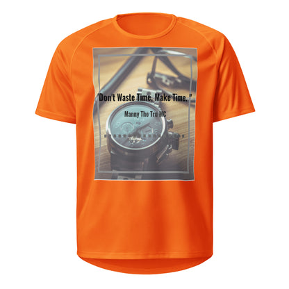 Don't waste time make time Unisex sports jersey