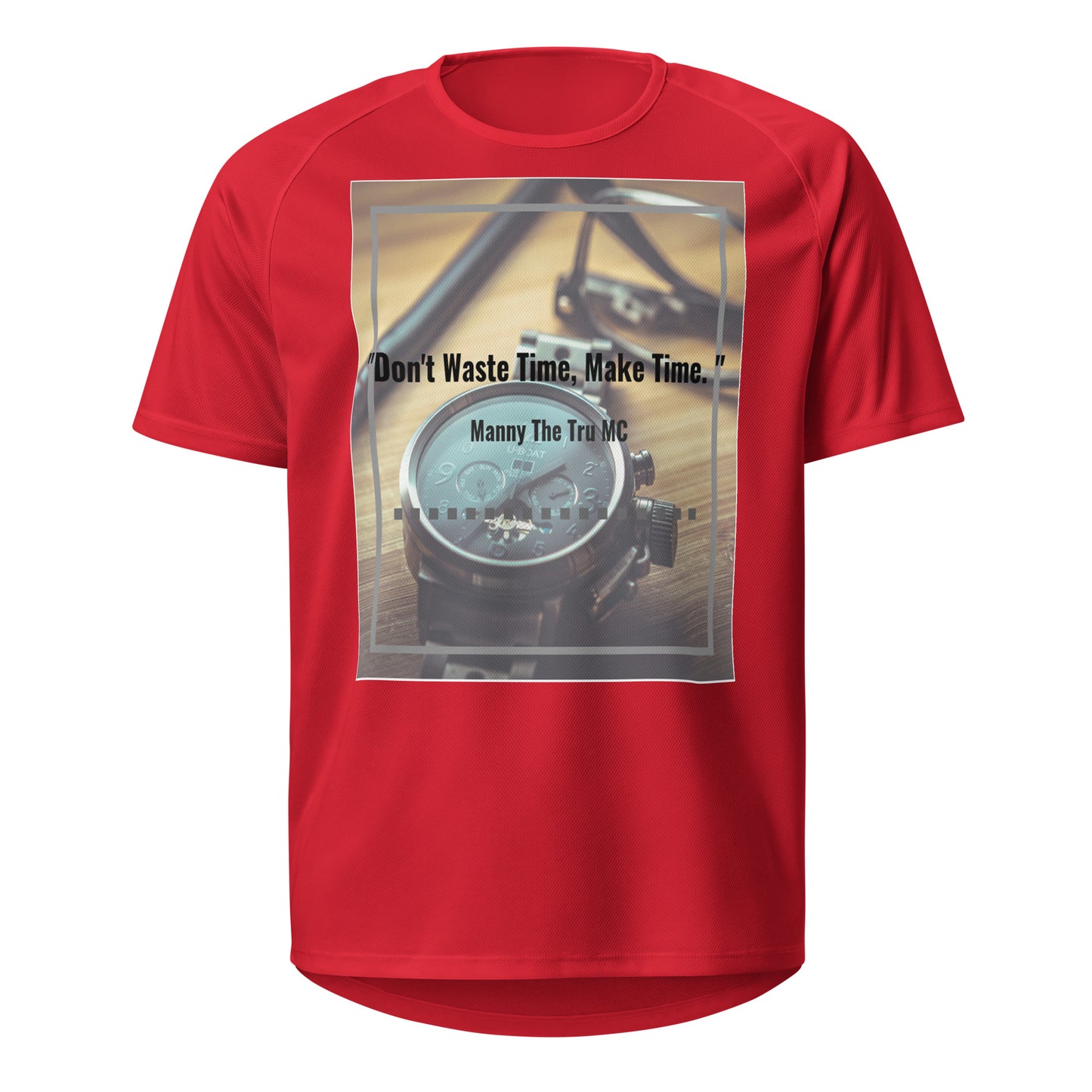 Don't waste time make time Unisex sports jersey