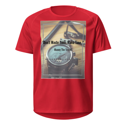 Don't waste time make time Unisex sports jersey