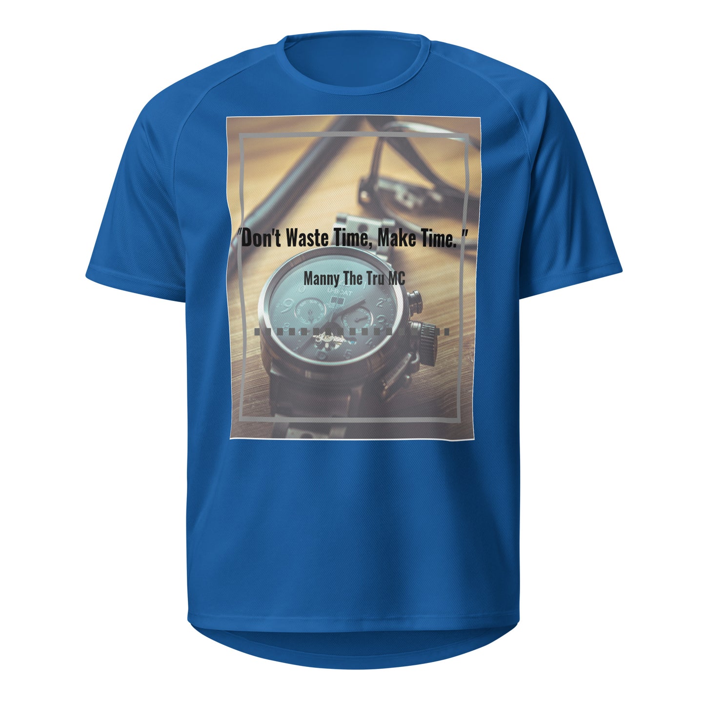 Don't waste time make time Unisex sports jersey