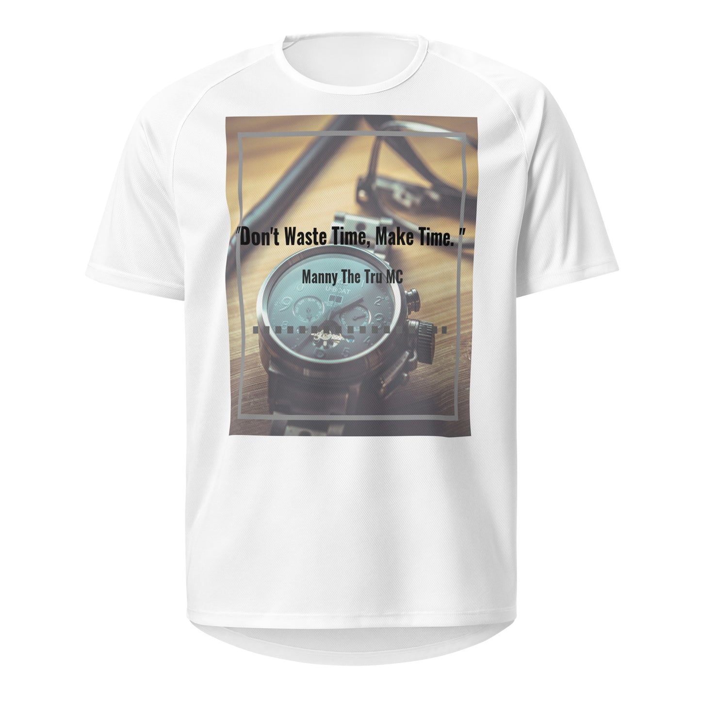 Don't waste time make time Unisex sports jersey