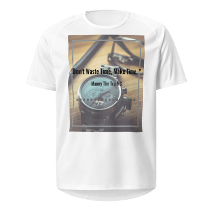 Don't waste time make time Unisex sports jersey