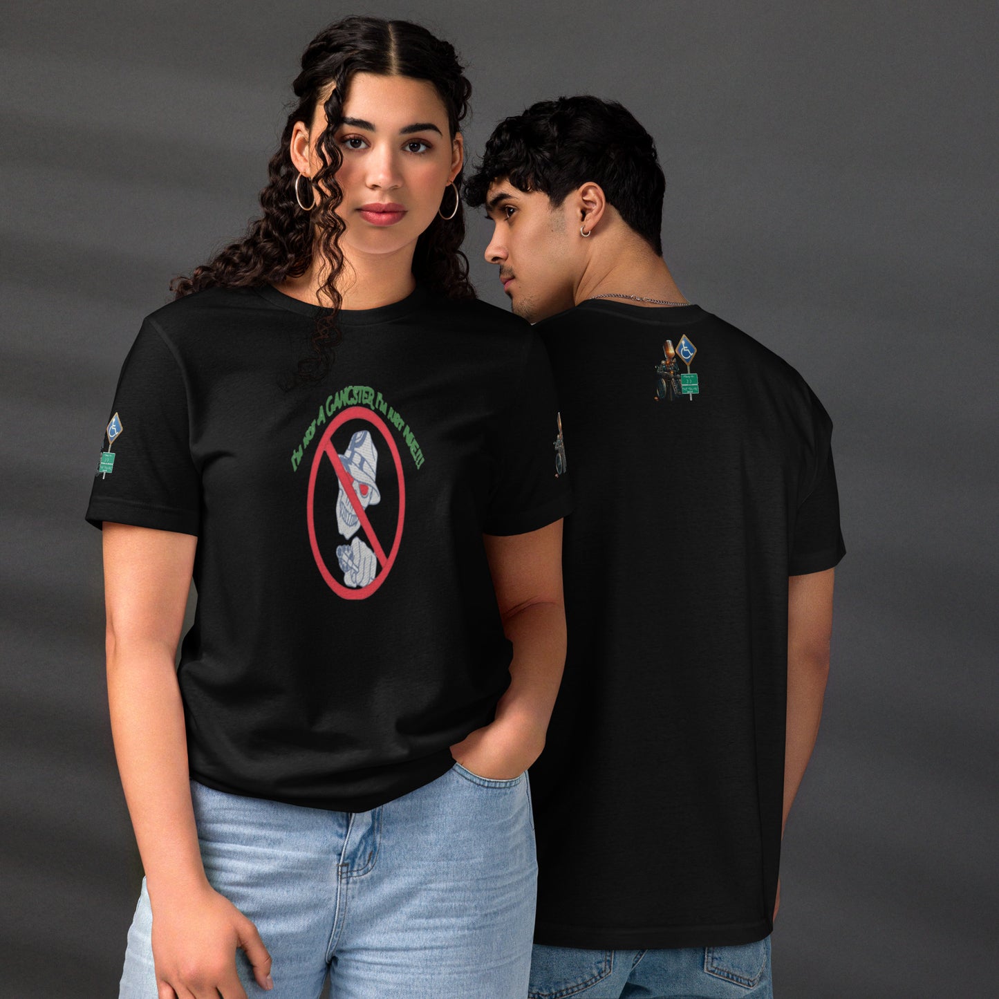 I'm not a gangster Unisex staple eco t-shirt