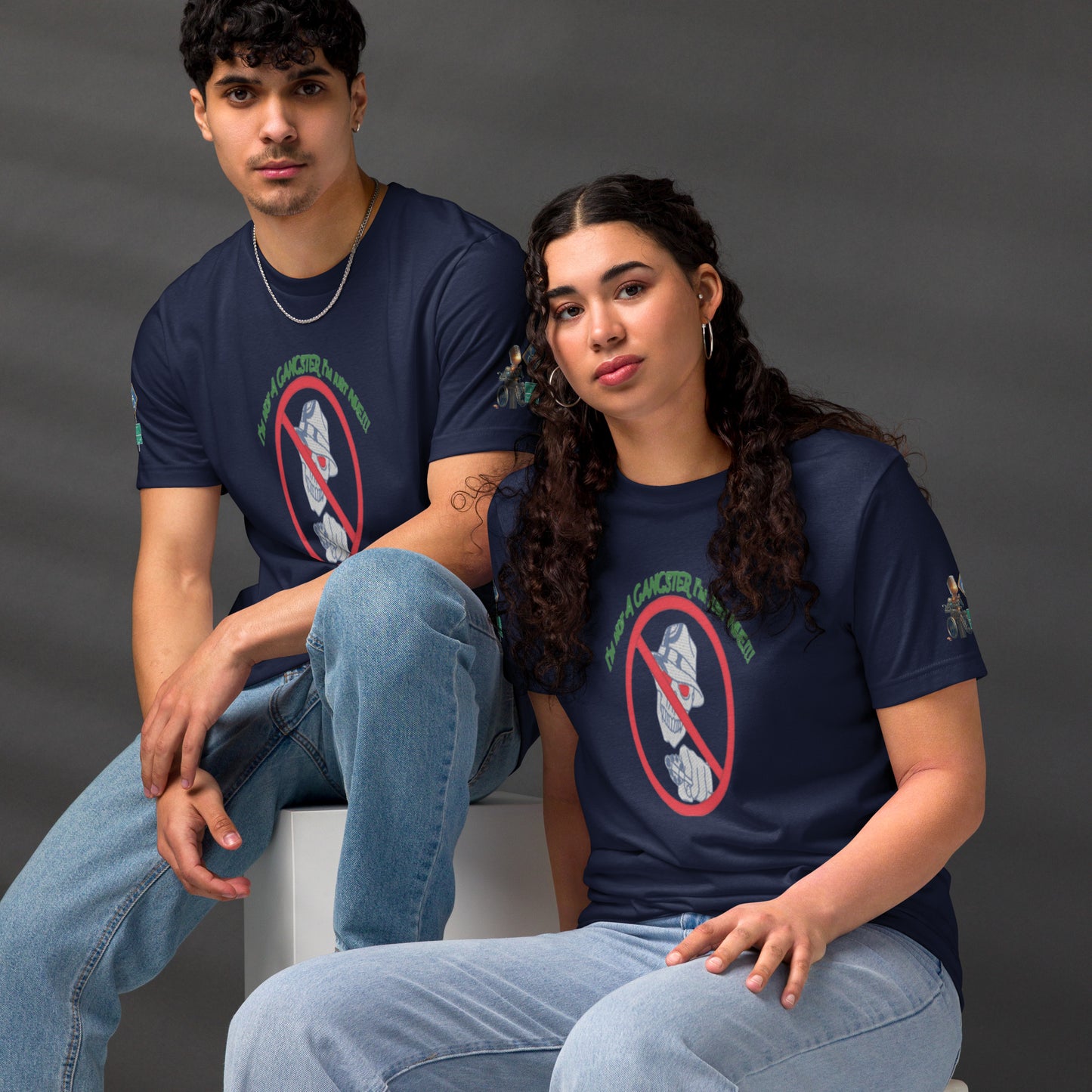 I'm not a gangster Unisex staple eco t-shirt