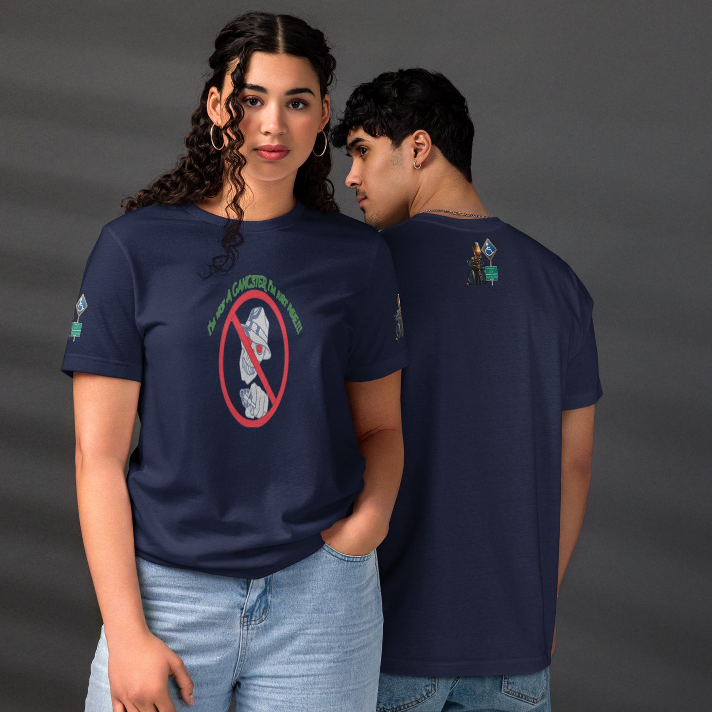 I'm not a gangster Unisex staple eco t-shirt