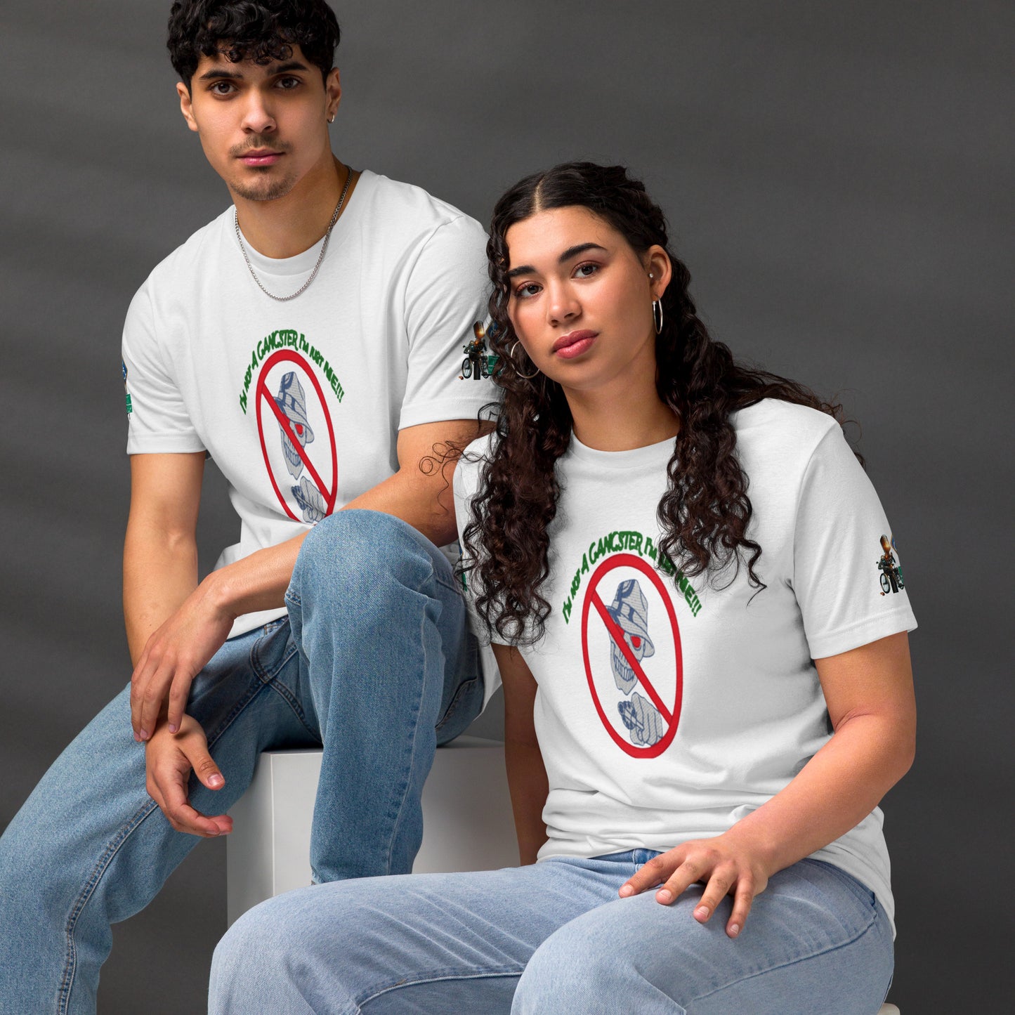I'm not a gangster Unisex staple eco t-shirt