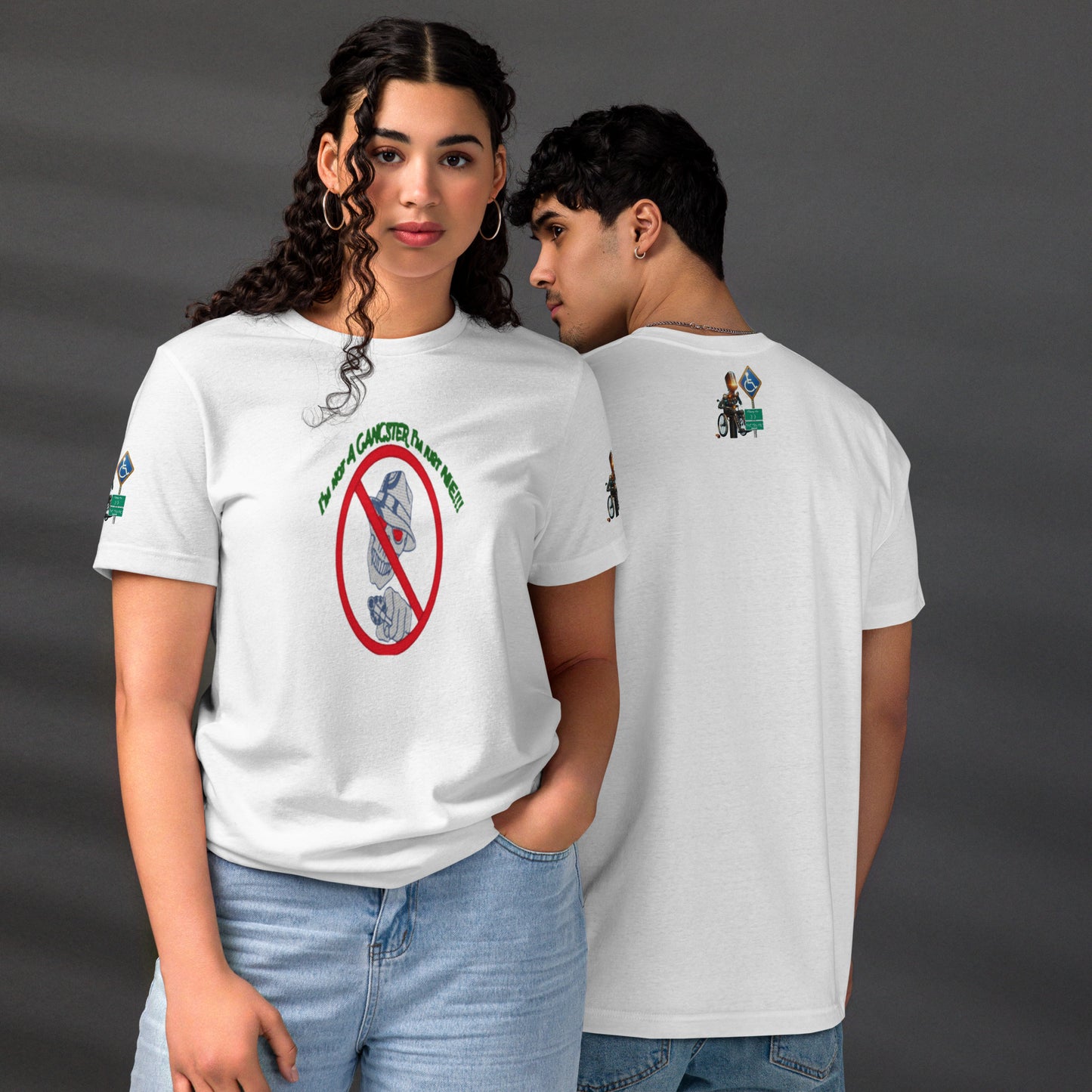 I'm not a gangster Unisex staple eco t-shirt