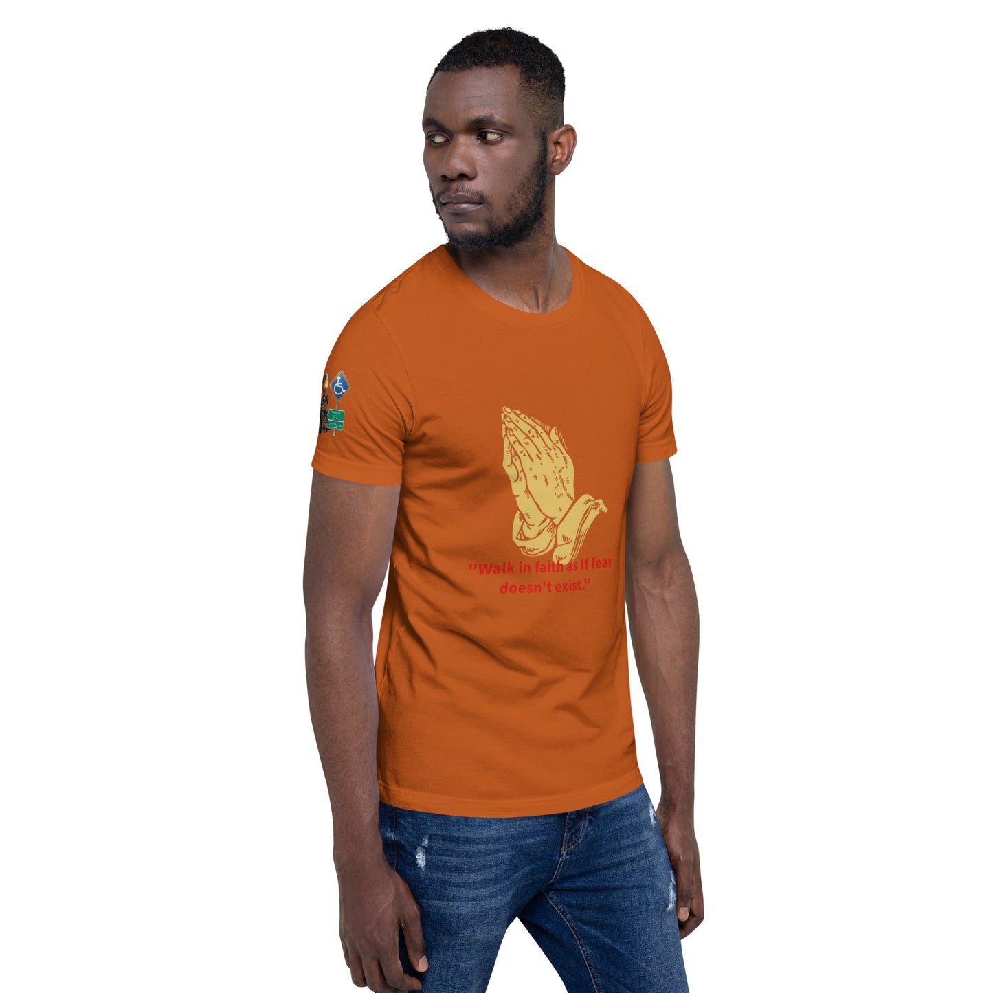 walk in faith Unisex t-shirt