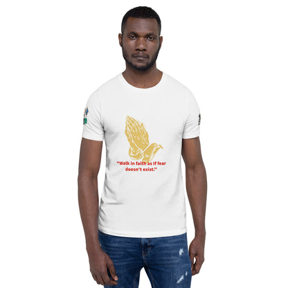 walk in faith Unisex t-shirt