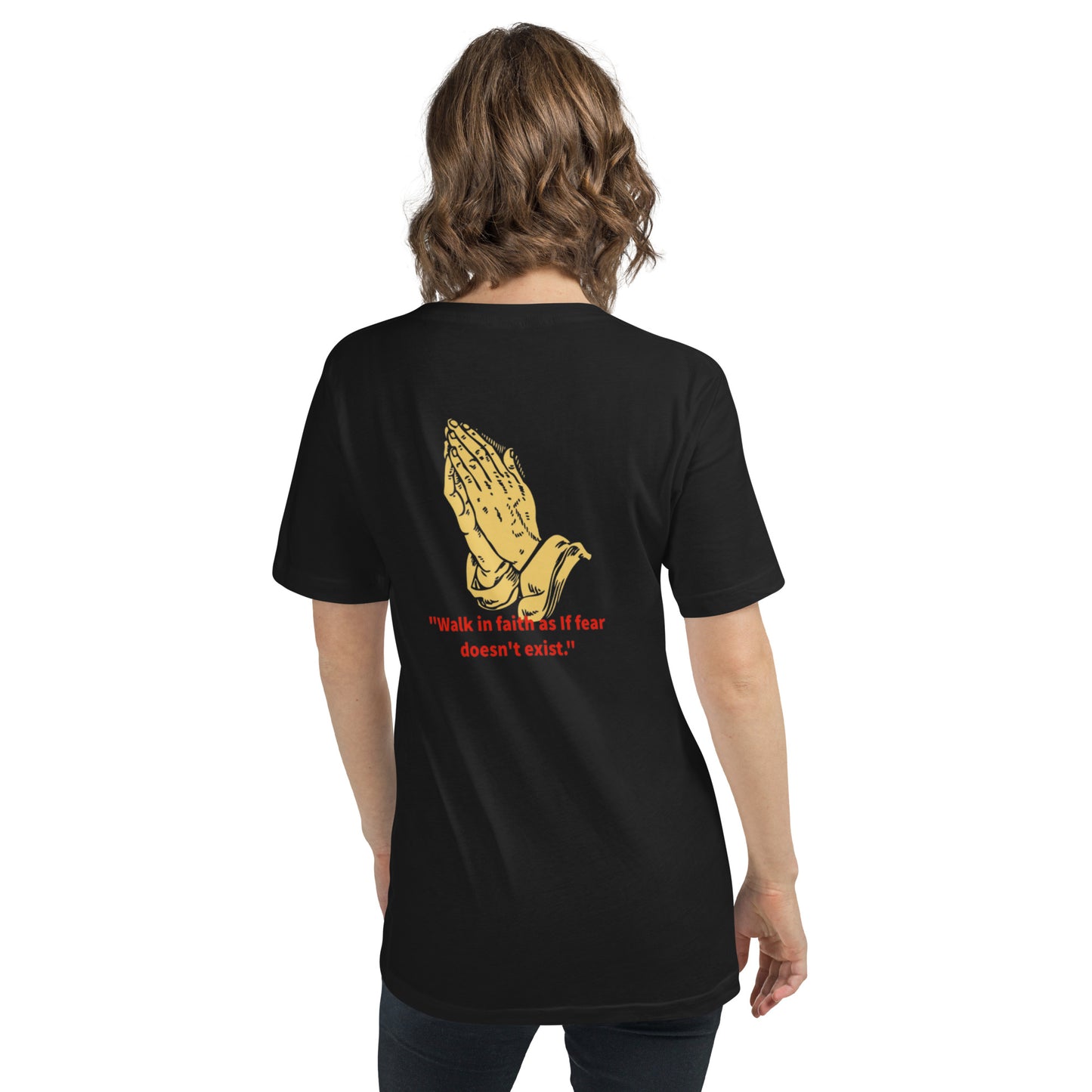 Faith over fear Unisex Short Sleeve V-Neck T-Shirt