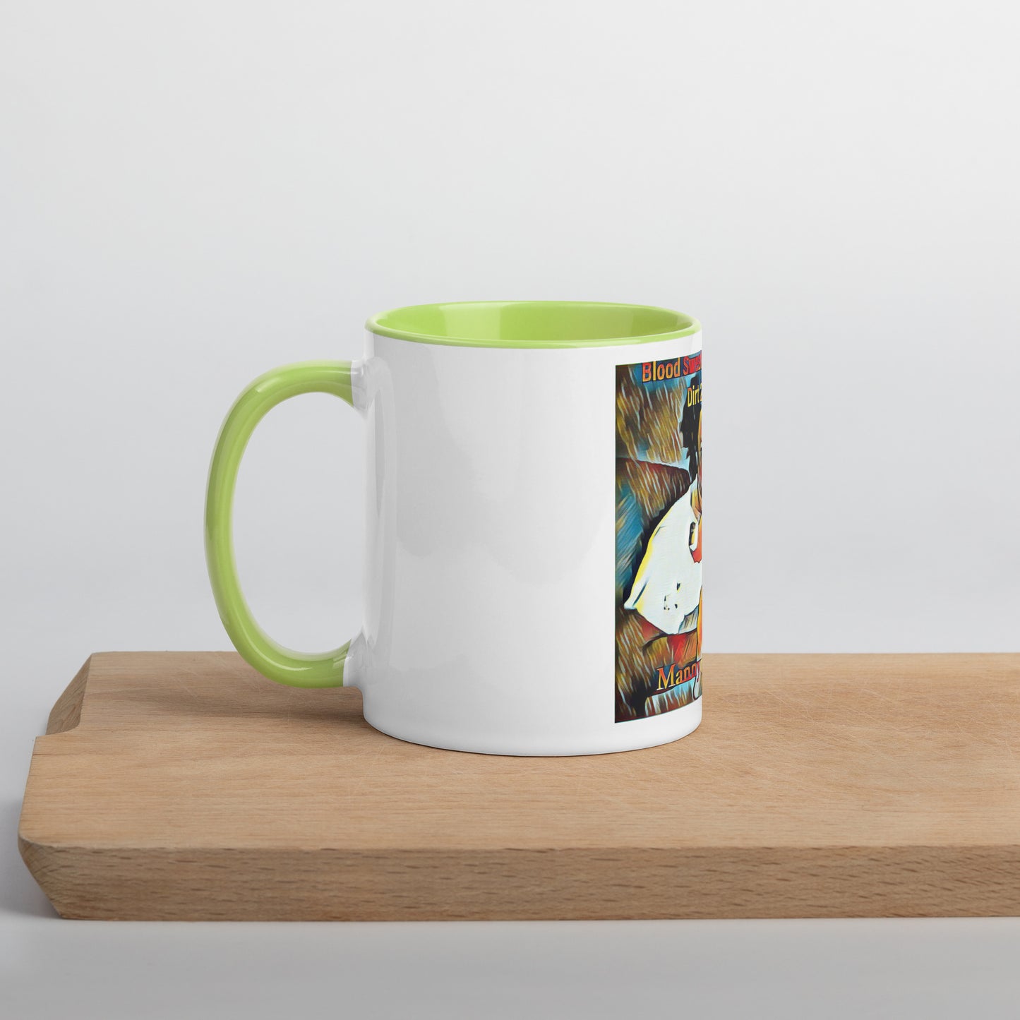 Blood Sweat & Tears from Dirt 2 Glory Mug with Color Inside