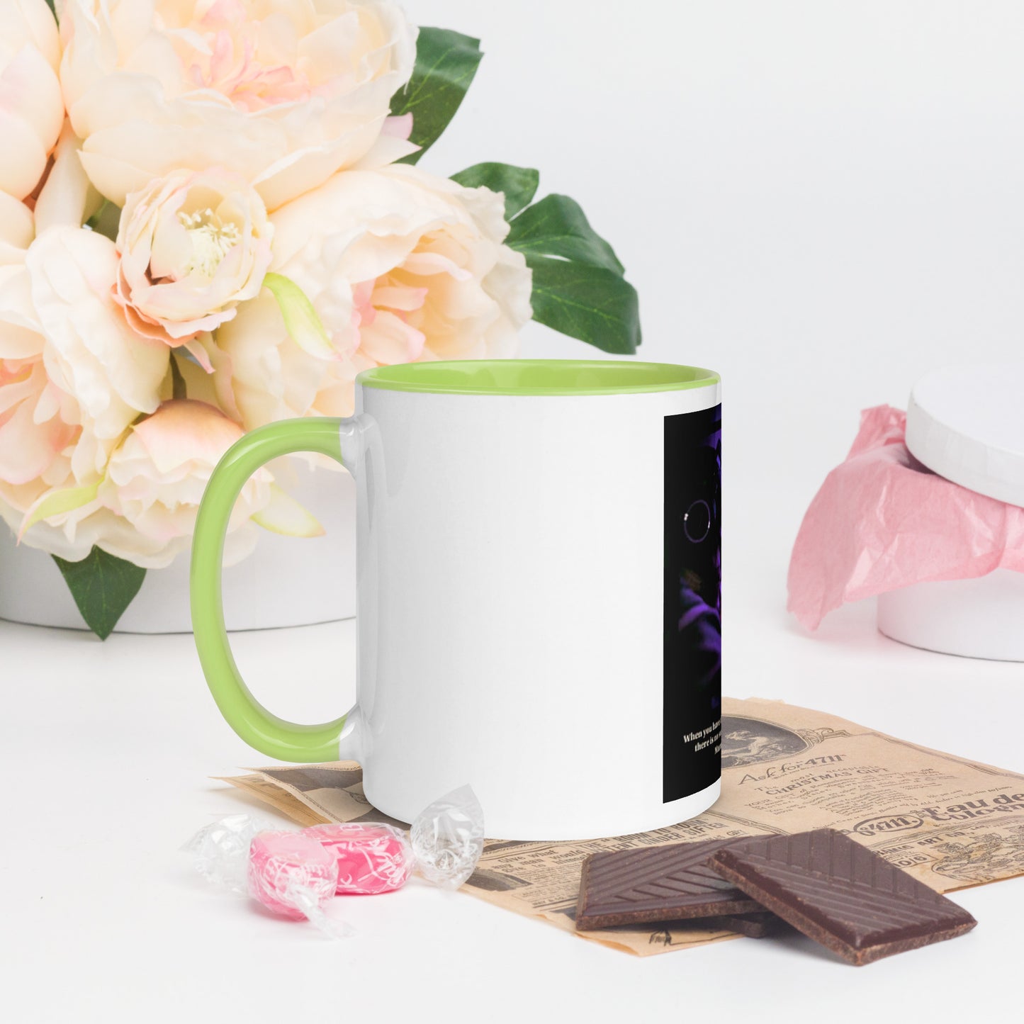 The Heart Of Determination Mug with Color Inside