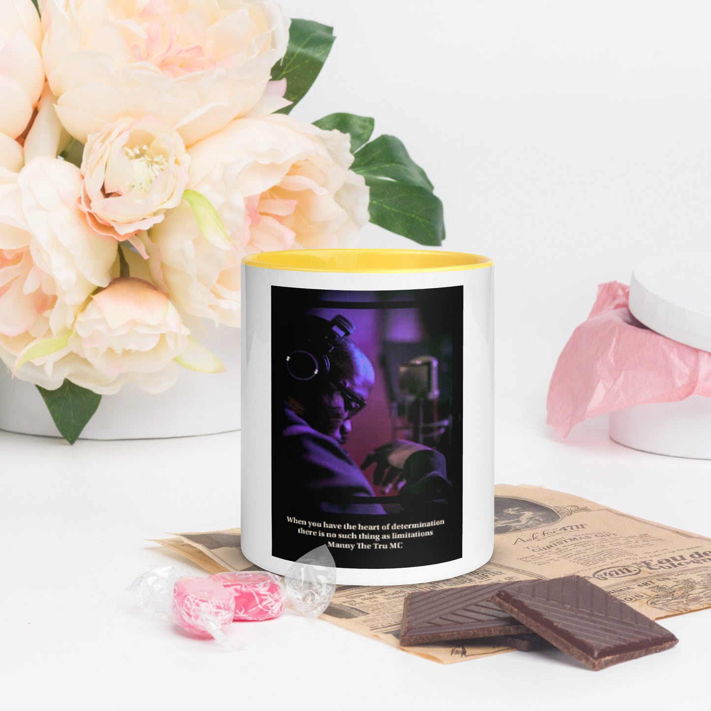 The Heart Of Determination Mug with Color Inside