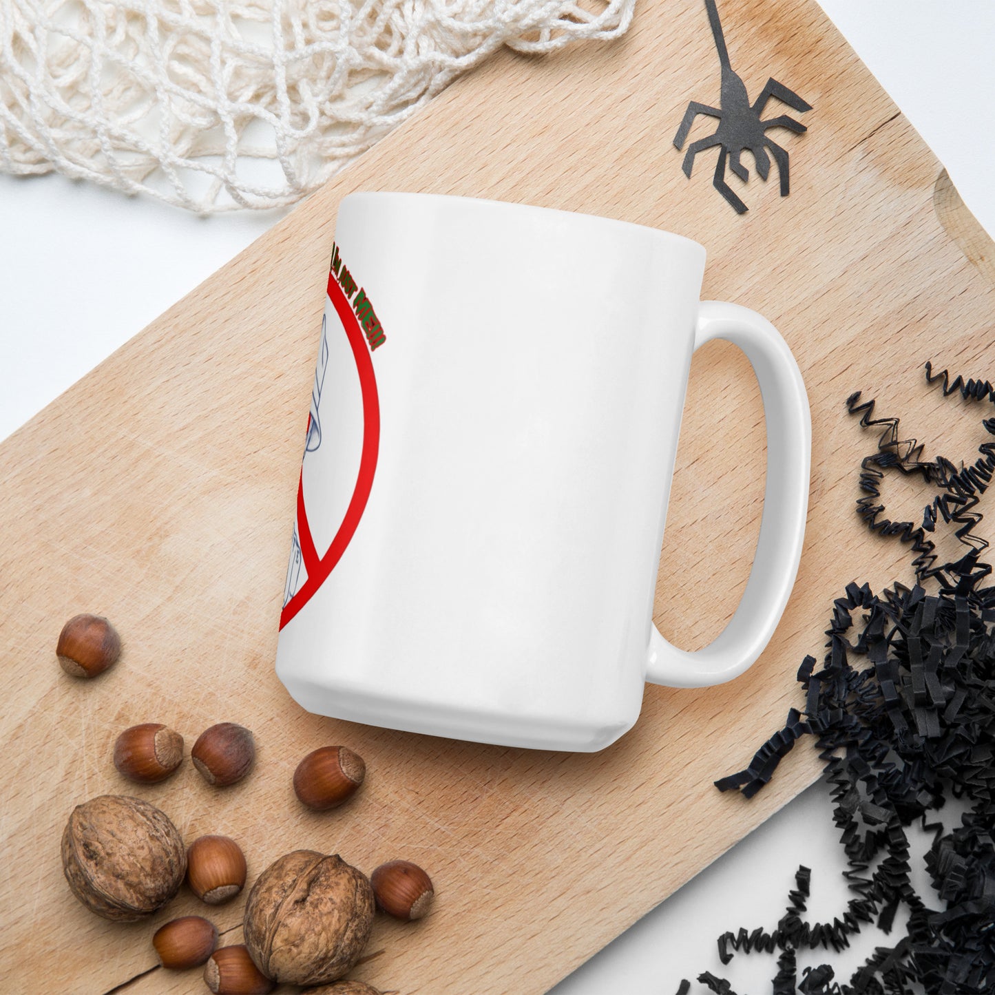 I'm not a gangster White glossy mug