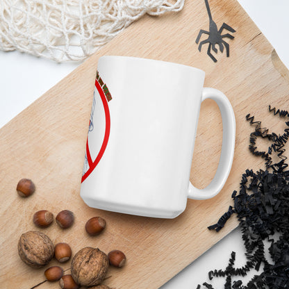 I'm not a gangster White glossy mug