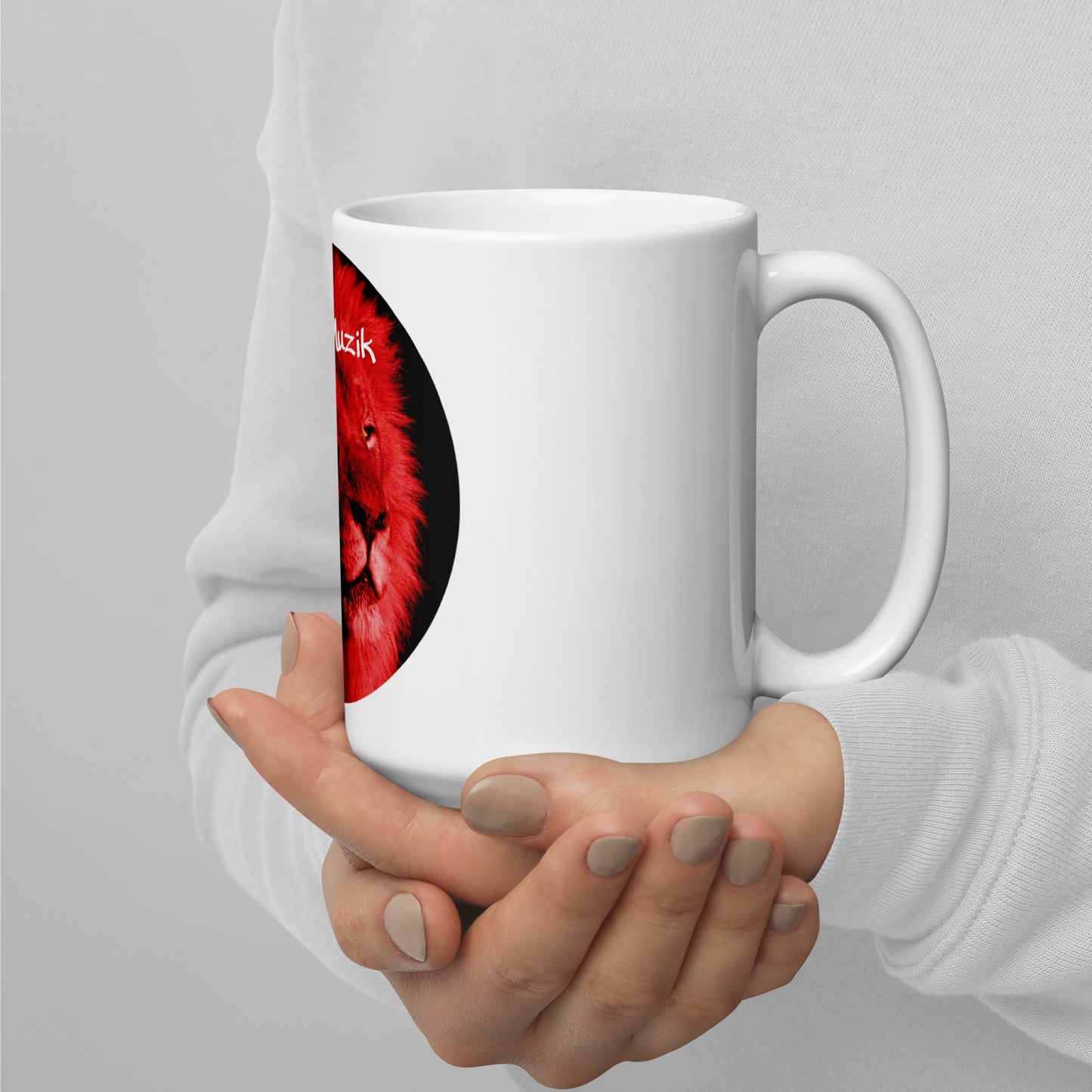 TRU MC  MUZIK White glossy mug