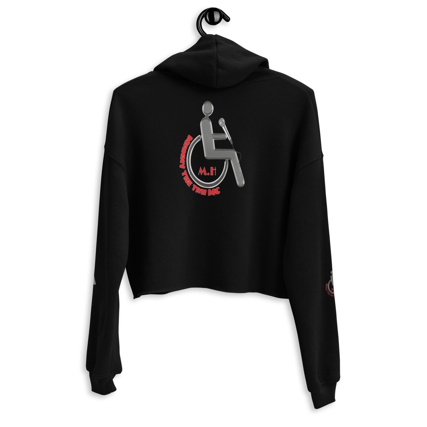 the struggle is real but necessary Crop Hoodie