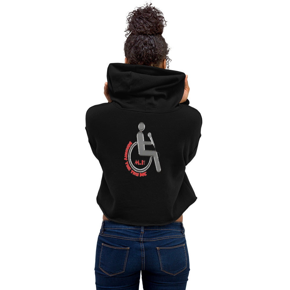 the struggle is real but necessary Crop Hoodie