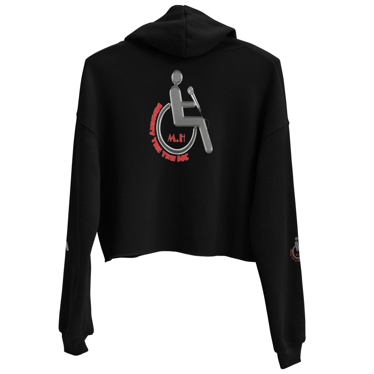 the struggle is real but necessary Crop Hoodie