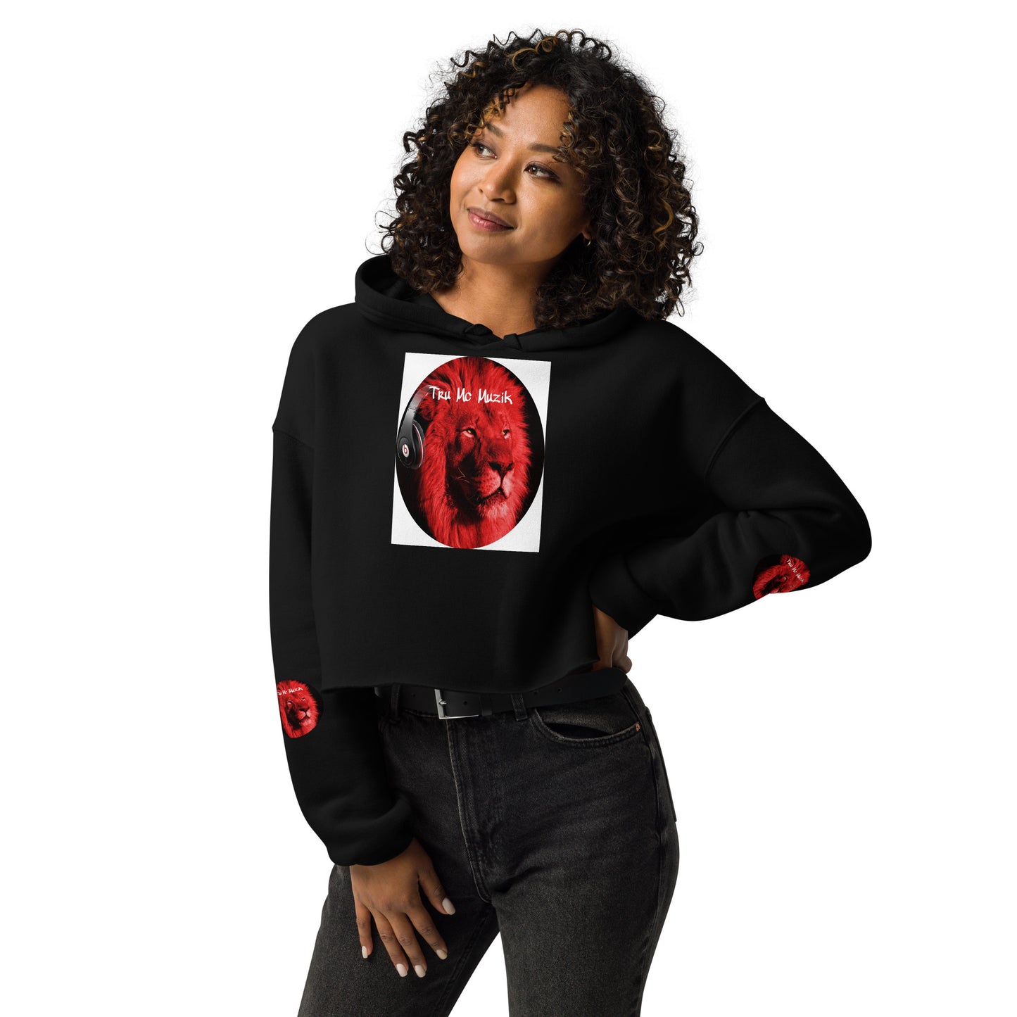 TRU MC MUZIK Crop Hoodie