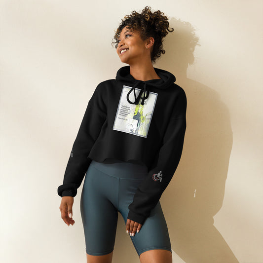 the struggle is real but necessary Crop Hoodie