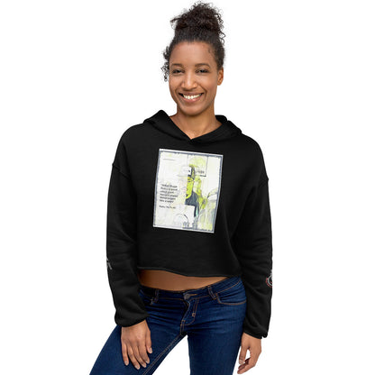 the struggle is real but necessary Crop Hoodie